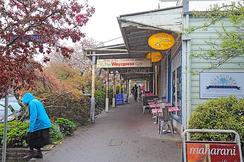 A shopping area in Leura, New South Wales, Australia