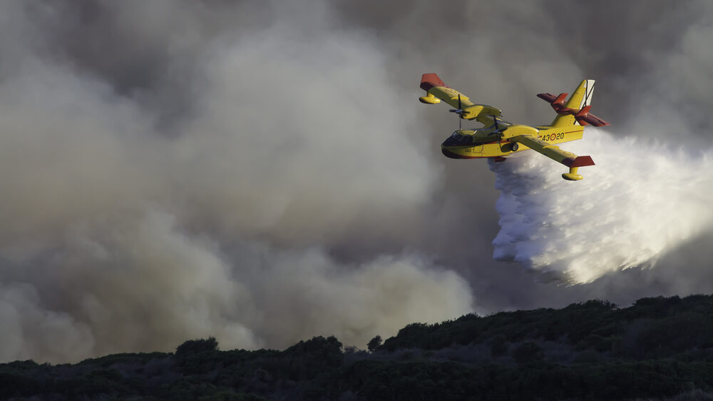 Wildfire,In,Southern,Spain