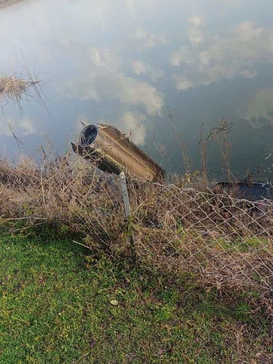 Debris of a NATO air defence system in Turkey's Hatay province. Pic: Reuters 