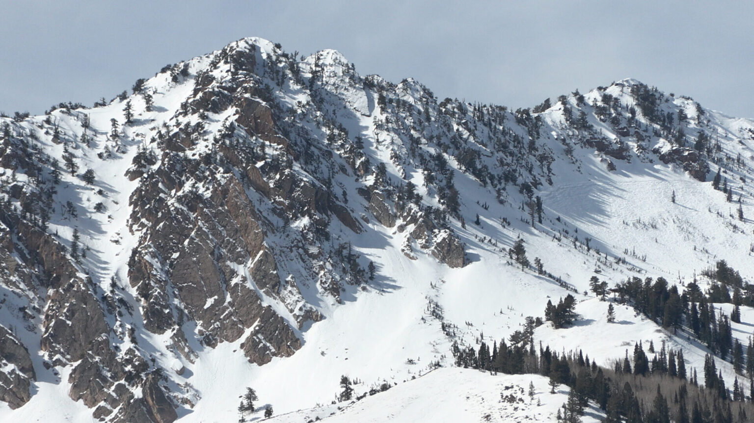 Snowpack near Snowbasin Friday. (Mike Anderson, KSL)...