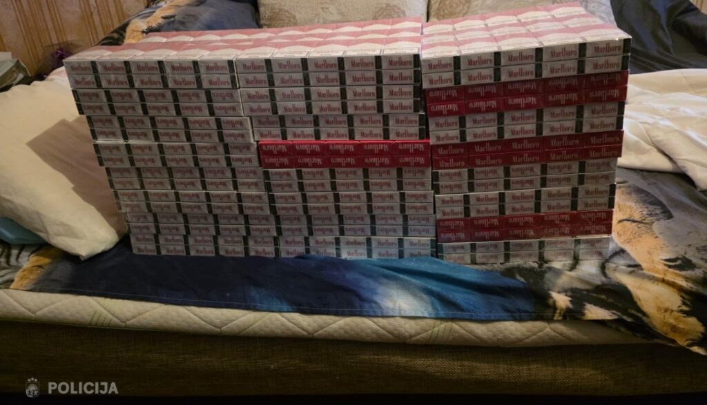 Latvian police raid yields cigarettes and drugs / Article Police seize illegal cigarettes