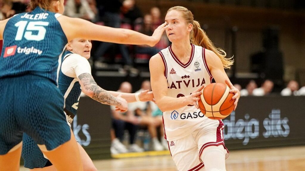 Latvia versus Slovenia women’s basketball European qualifier / Article Latvia versus Slovenia women's basketball European qualifier / Article