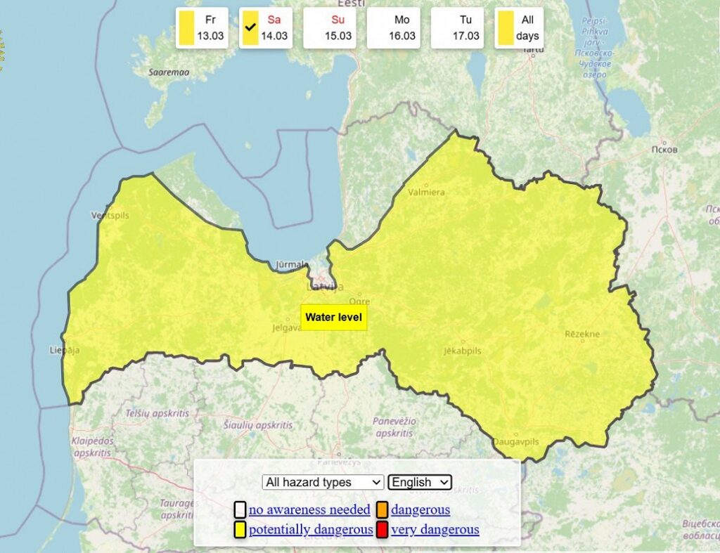 Flood warning in place on Saturday but a fine weekend expected / Article Weather alert