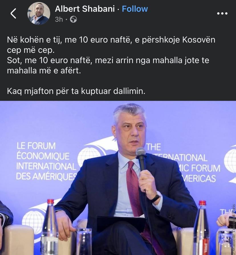 I also told Albini "don't bomb Iran because the oil is going in" this no no no need to see the way out now...