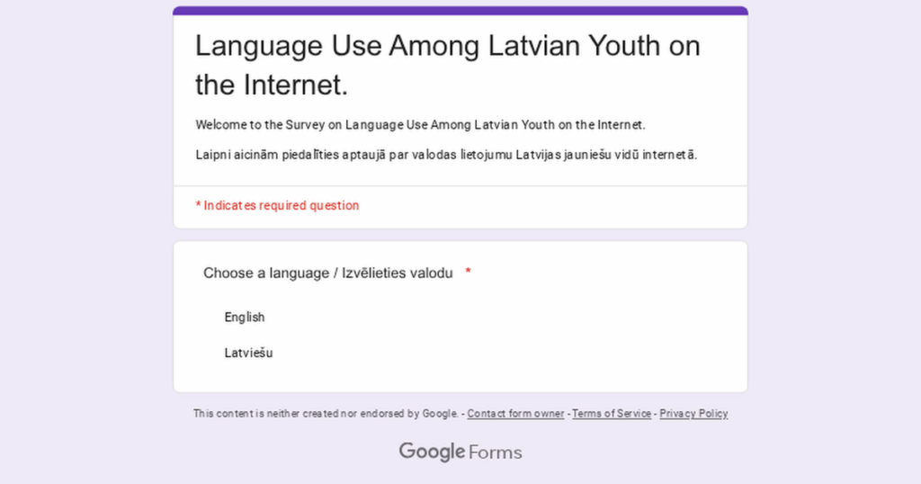 Please help with the survey!