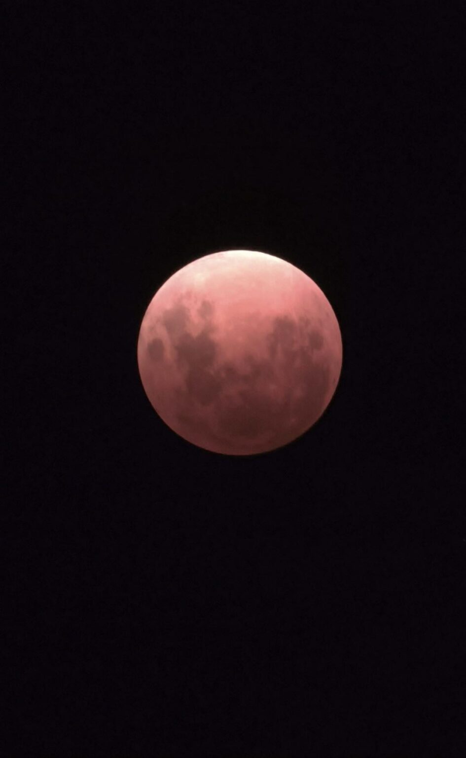 Lunar eclipse red moon