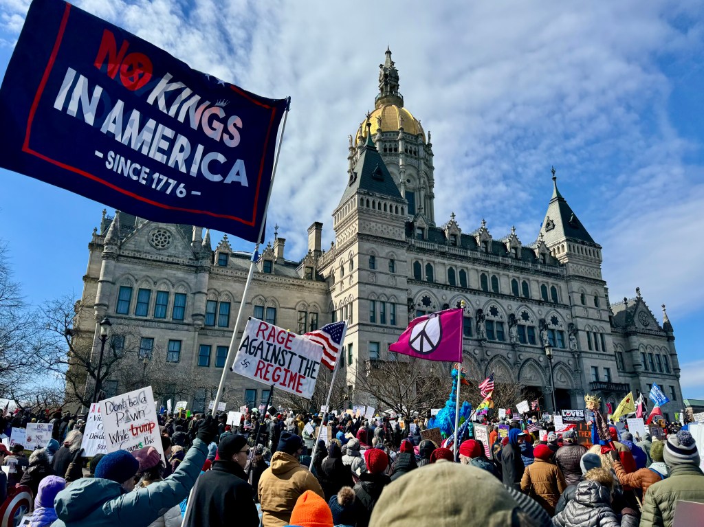 Thousands turn out for 'No Kings' protests across CT