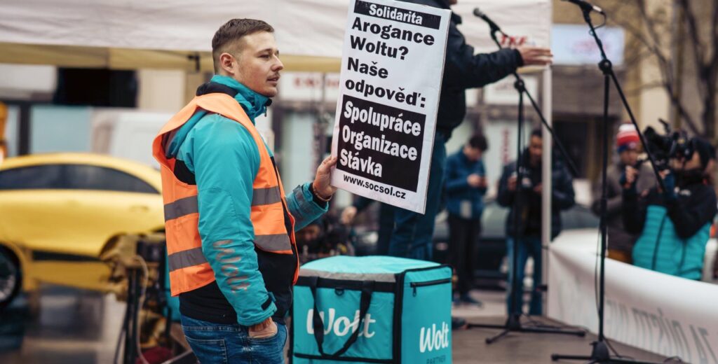 Hungry Friday? Czech food delivery workers strike over 'unfair' pay