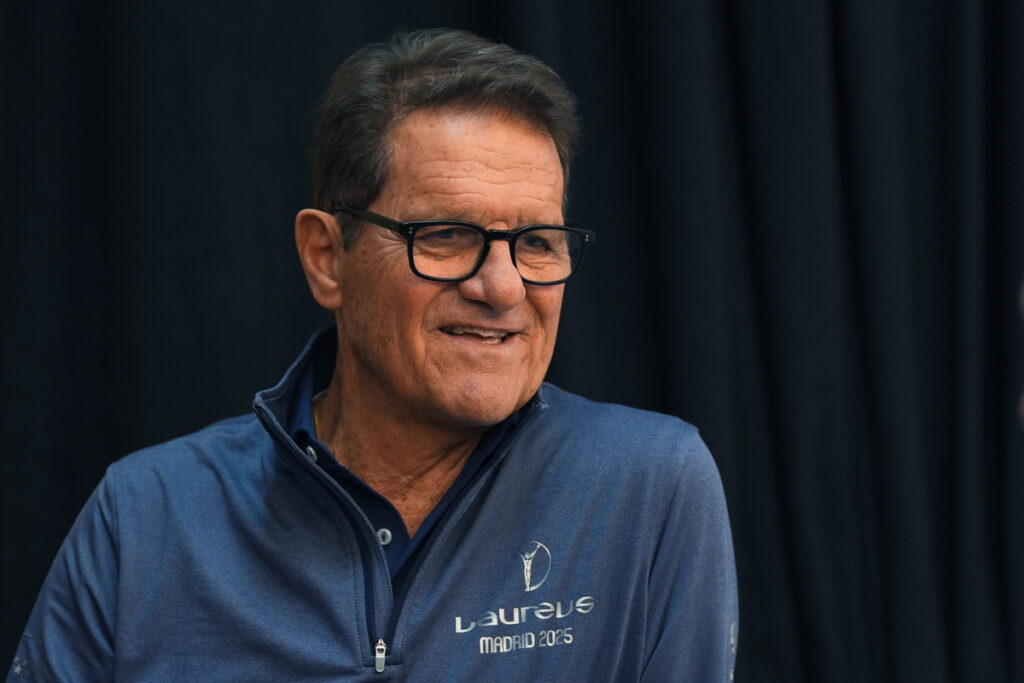 MADRID, SPAIN - APRIL 20: Fabio Capello attends the Sporting Mixed Zone ahead of Laureus World Sports Awards Madrid 2025 at Palacio De Cibeles on April 20, 2025 in Madrid, Spain. (Photo by Angel Martinez/Getty Images for Laureus)