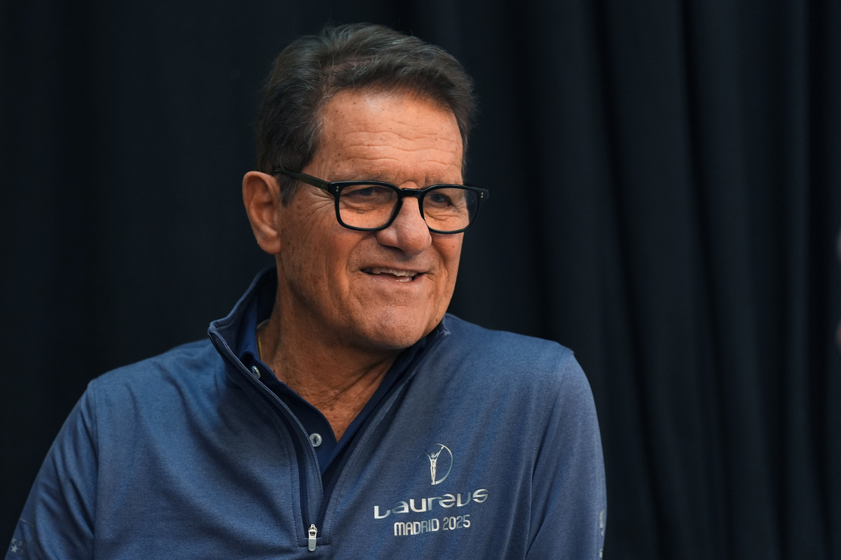 MADRID, SPAIN - APRIL 20: Fabio Capello attends the Sporting Mixed Zone ahead of Laureus World Sports Awards Madrid 2025 at Palacio De Cibeles on April 20, 2025 in Madrid, Spain. (Photo by Angel Martinez/Getty Images for Laureus)
