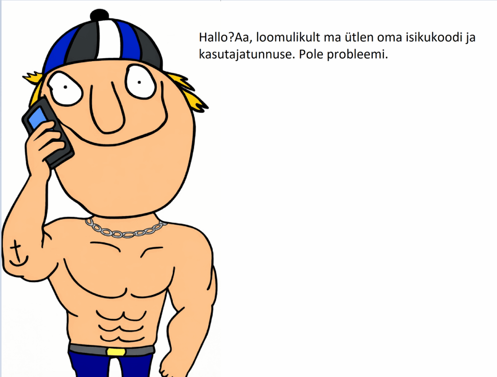 Average Estonian talking on the phone