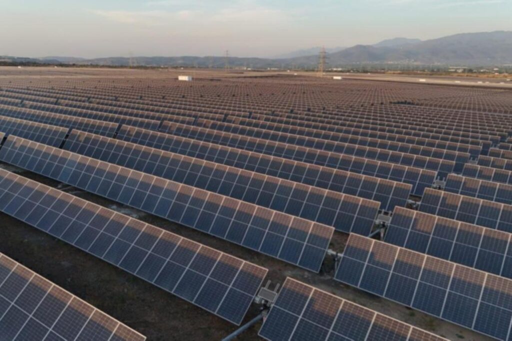 Rows of solar panels at a solar energy facility in Isparta, Türkiye. (AA Photo)