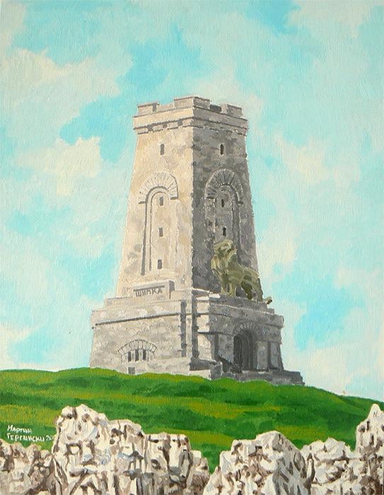 Happy national holiday to all Bulgarians here. A canvas I painted in 2020