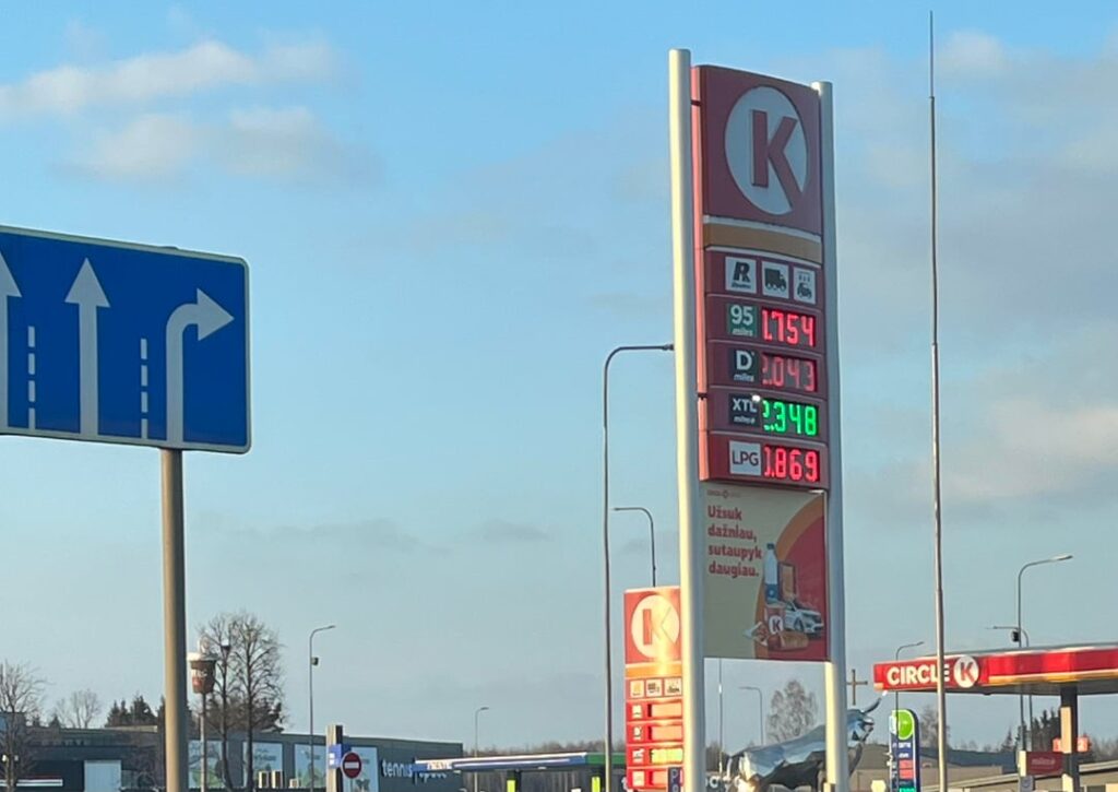 One intersection - two gas stations