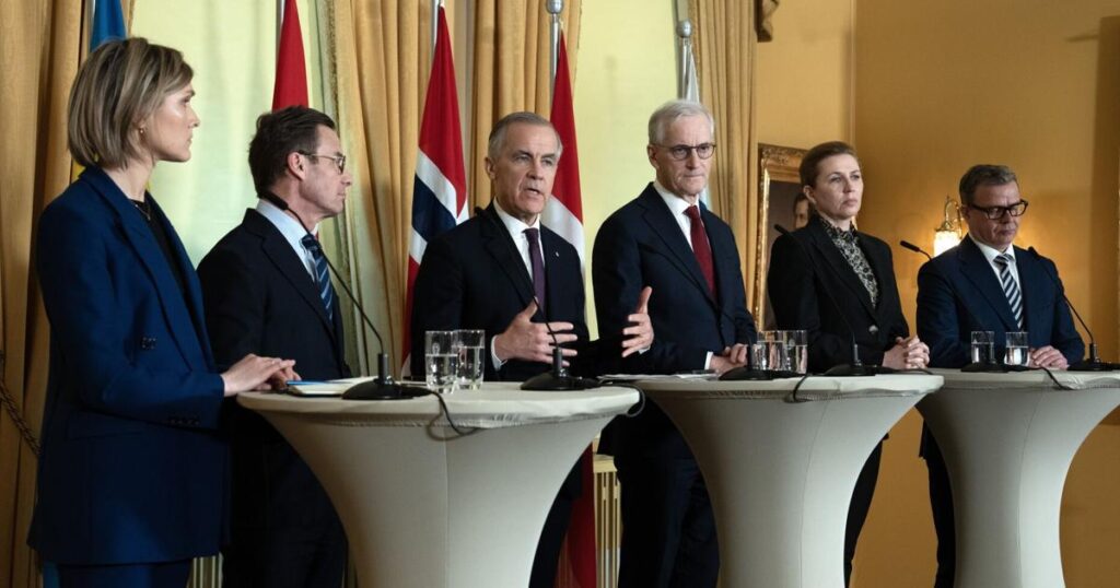 Carney, Nordic leaders pledge to deepen ties amid world economic coercion