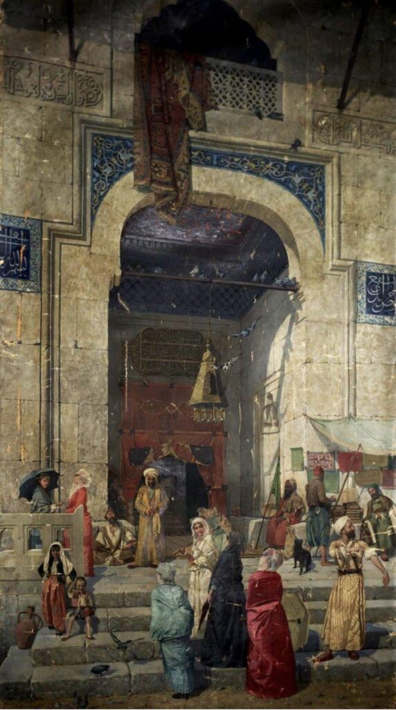 Osman Hamdi Bey's famous work 'At the Mosque Gate' was sold at an auction held in London. 4,920,000 dollars (218,250,000 TL)