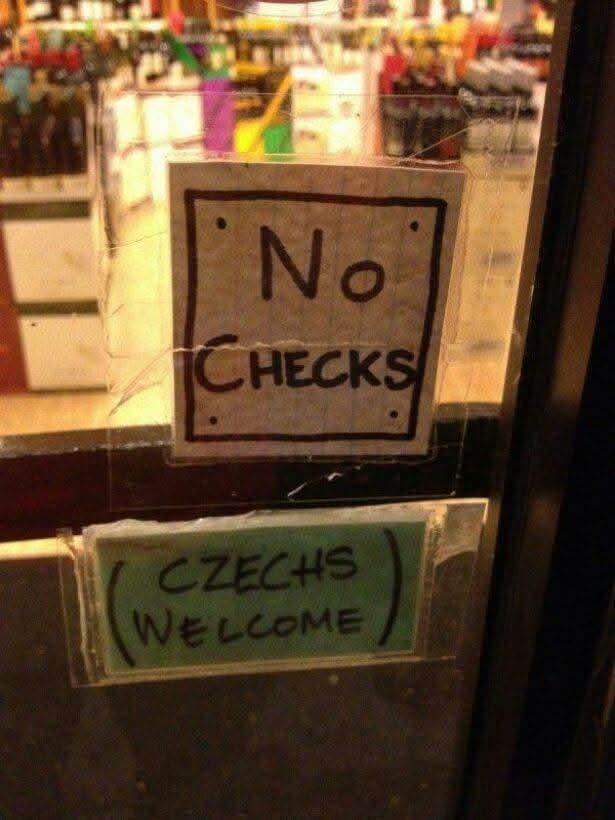Welcome czech tourists