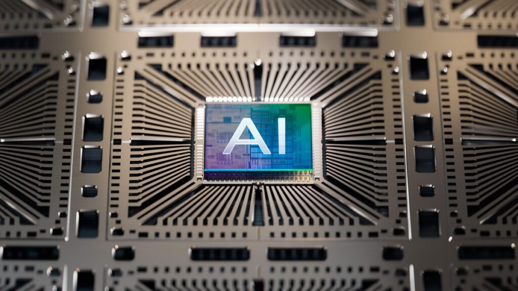 Should You Forget Nvidia and Buy These 2 Artificial Intelligence (AI) Stocks Instead? Artist rendering of AI chip.