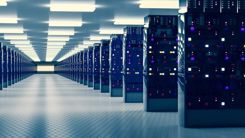 Meta Platforms Stock Dips on AI Model Worries. Time to Buy? Servers inside of a data center.