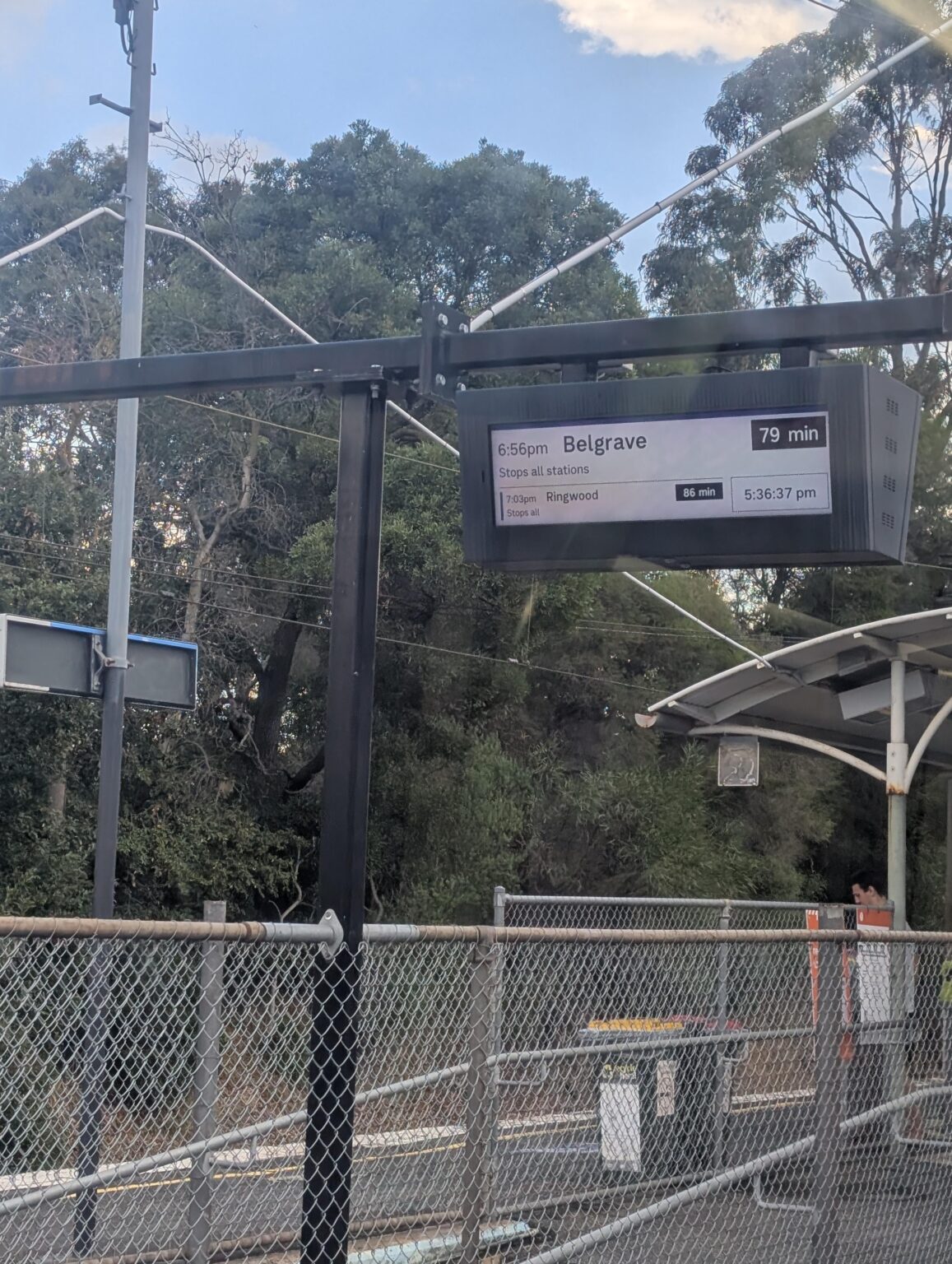 "Don't drive, there's a fuel shortage, take public transport" ...Melbourne public transport: