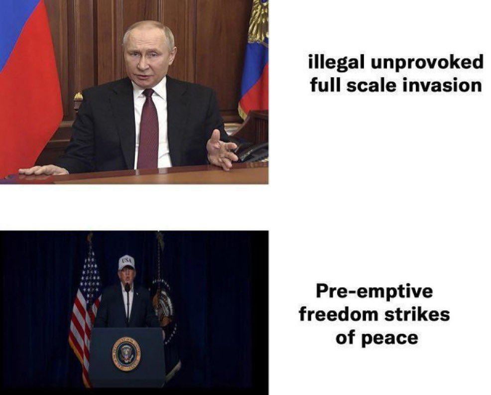 I'm not defending the war in Ukraine, but the insolence of the US and Israel is sky high...