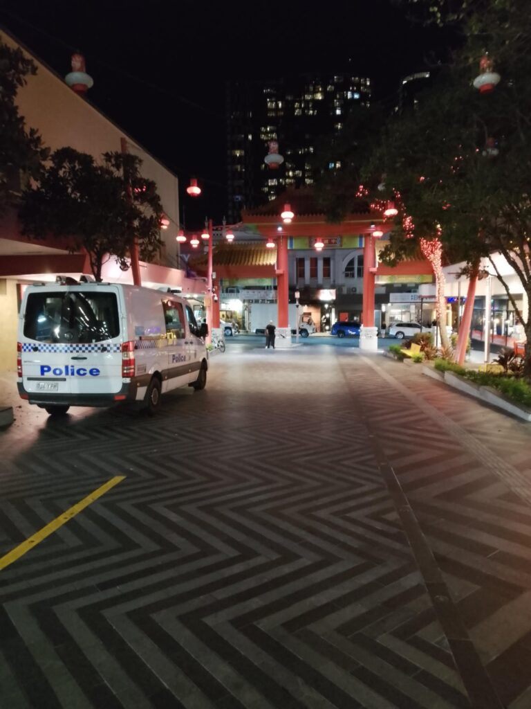 Policing the succulent Chinese meals in Chinatown.