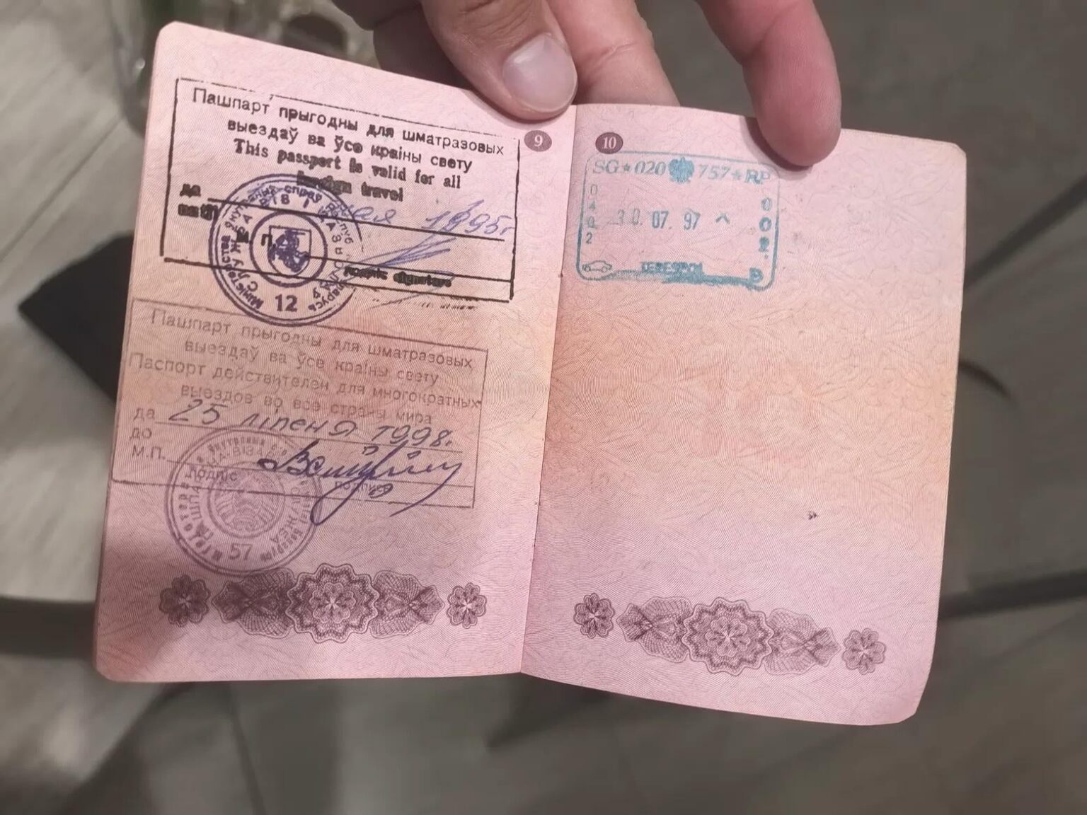 Degradation of Belarus in two seals