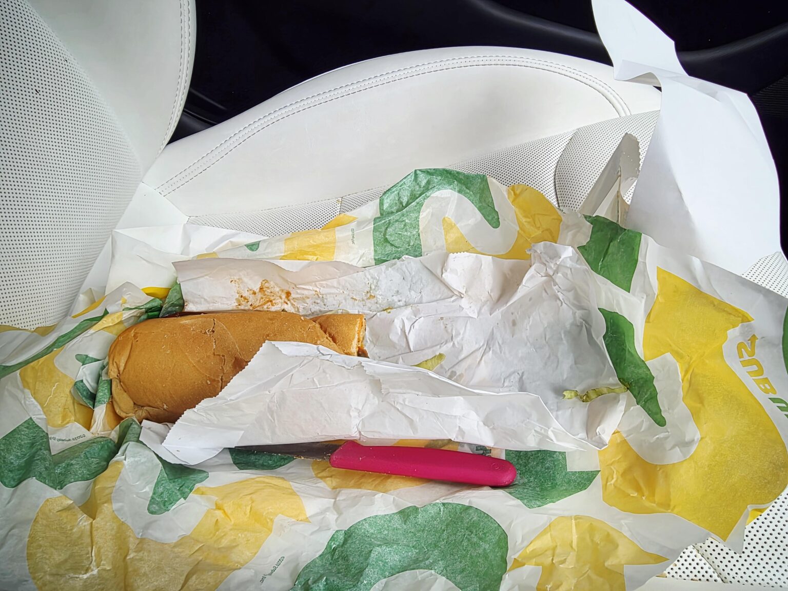 My Subway sub came with a free knife today