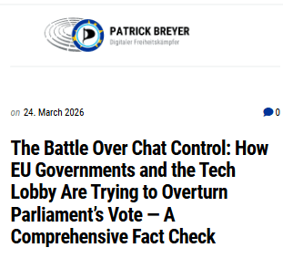 The battle over chatcontrol: this is how EU governments and the tech lobby are trying to overturn the Parliament's vote. Patrick Breyer's in-depth analysis