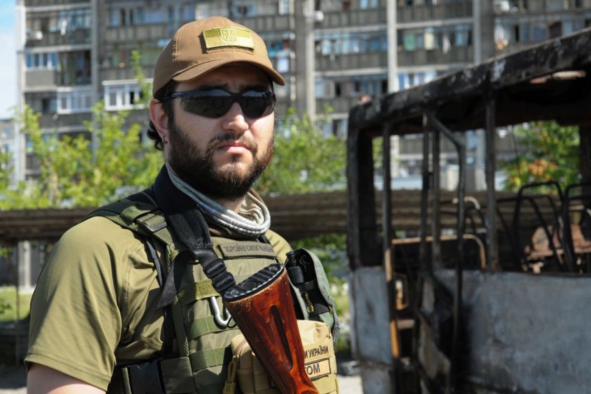 Before the war, Daniel Detcom was a well-known DJ and techno music producer. Now, he is a junior sergeant in the Ukrainian armed forces.