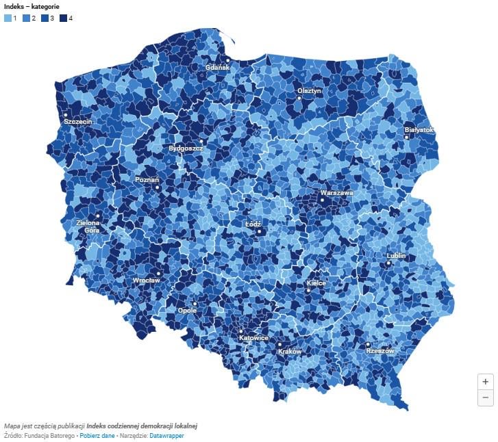The Batory Foundation has published an index of everyday local democracy.