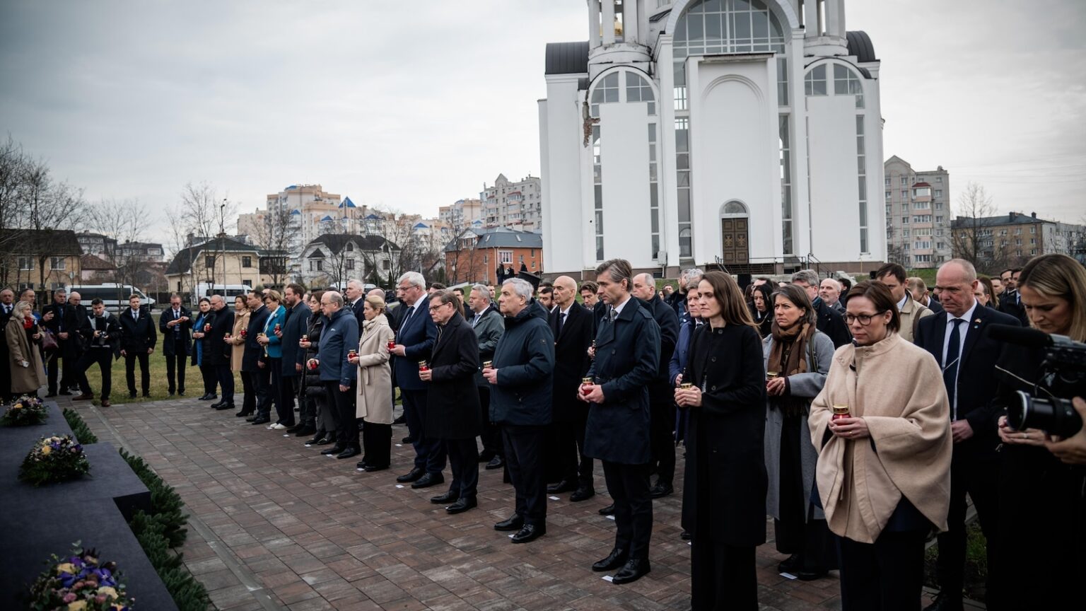 European diplomats visit Ukraine on anniversary of Russia's Bucha atrocities