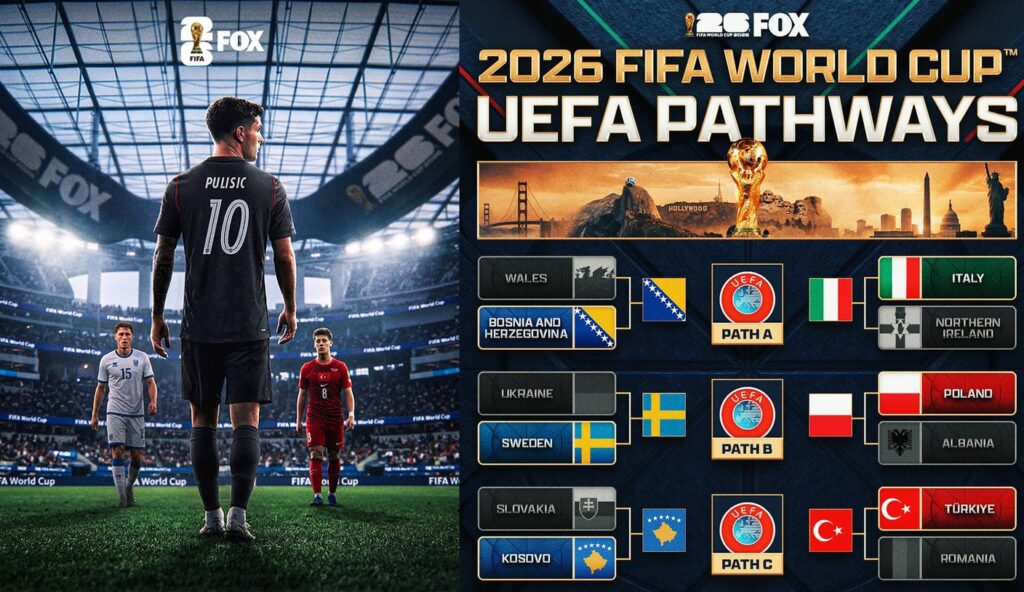 USA to Play Kosovo or Türkiye In 2026 World Cup Group Stage