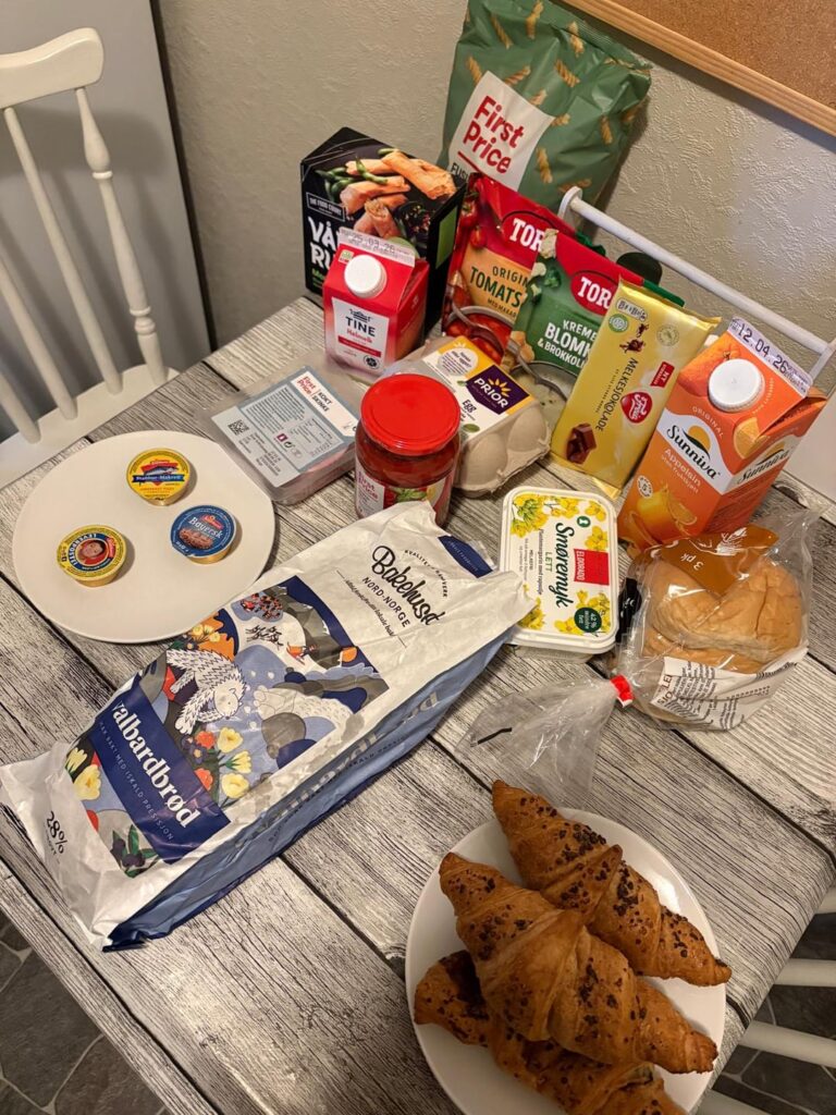 Trying to shop like a local in Tromsø: How does this haul compare to your weekly grocery trip?