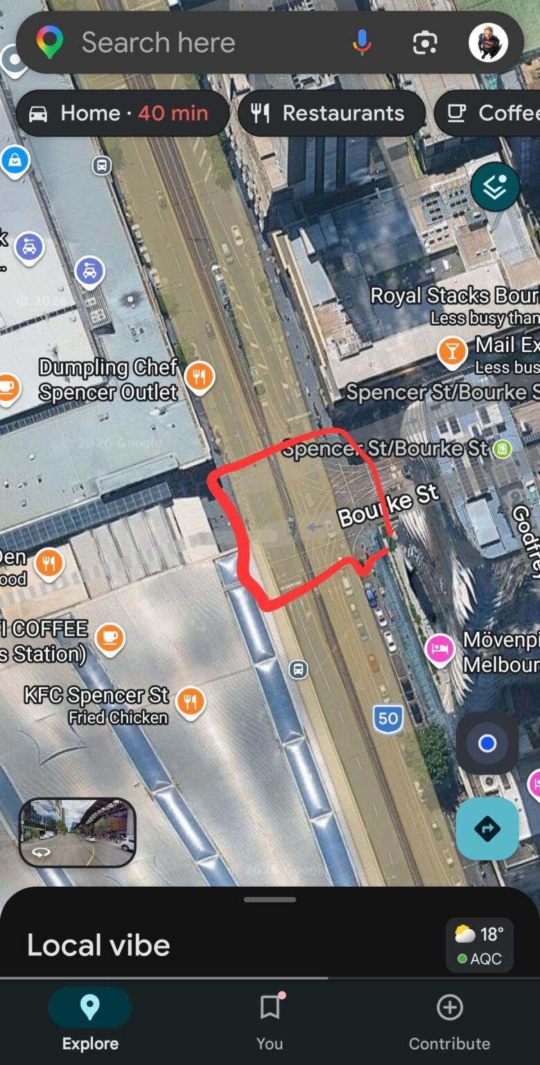 For some reason while I'm crossing this intersection outside southern cross my TWS earbuds start to lose connection and have a lot of interference, what could be causing this?