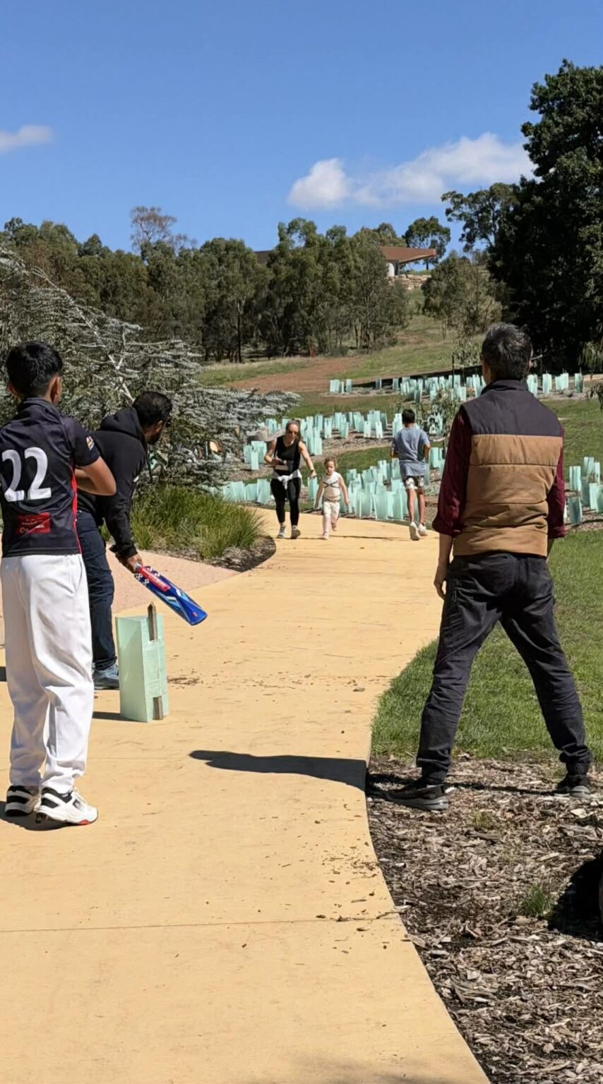 Please don't use native plants as cricket wickets.