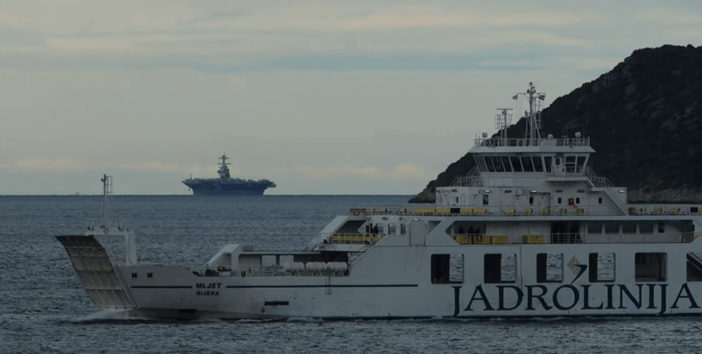 The absolute pinnacle of world shipbuilding and engineering and some USS Gerald Ford in the background