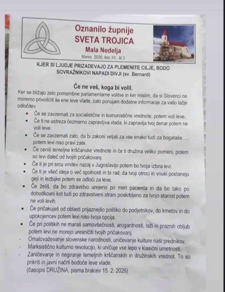"If you like the idea of ​​multiple sexuality and would like your children and grandchildren to be gay and lesbian then go for the left."