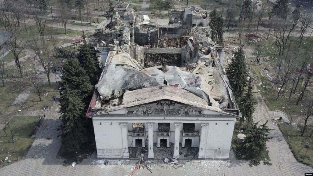 The Sun has Set Over Kyiv on the 1580th Day of the Full-Scale Invasion. The Mariupol Drama Theater bombing, which killed hundreds, including children sheltering inside - one of Russia's war crimes