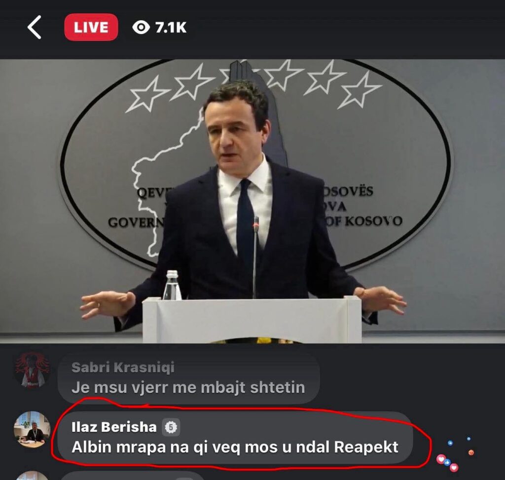 The situation in Kosovo