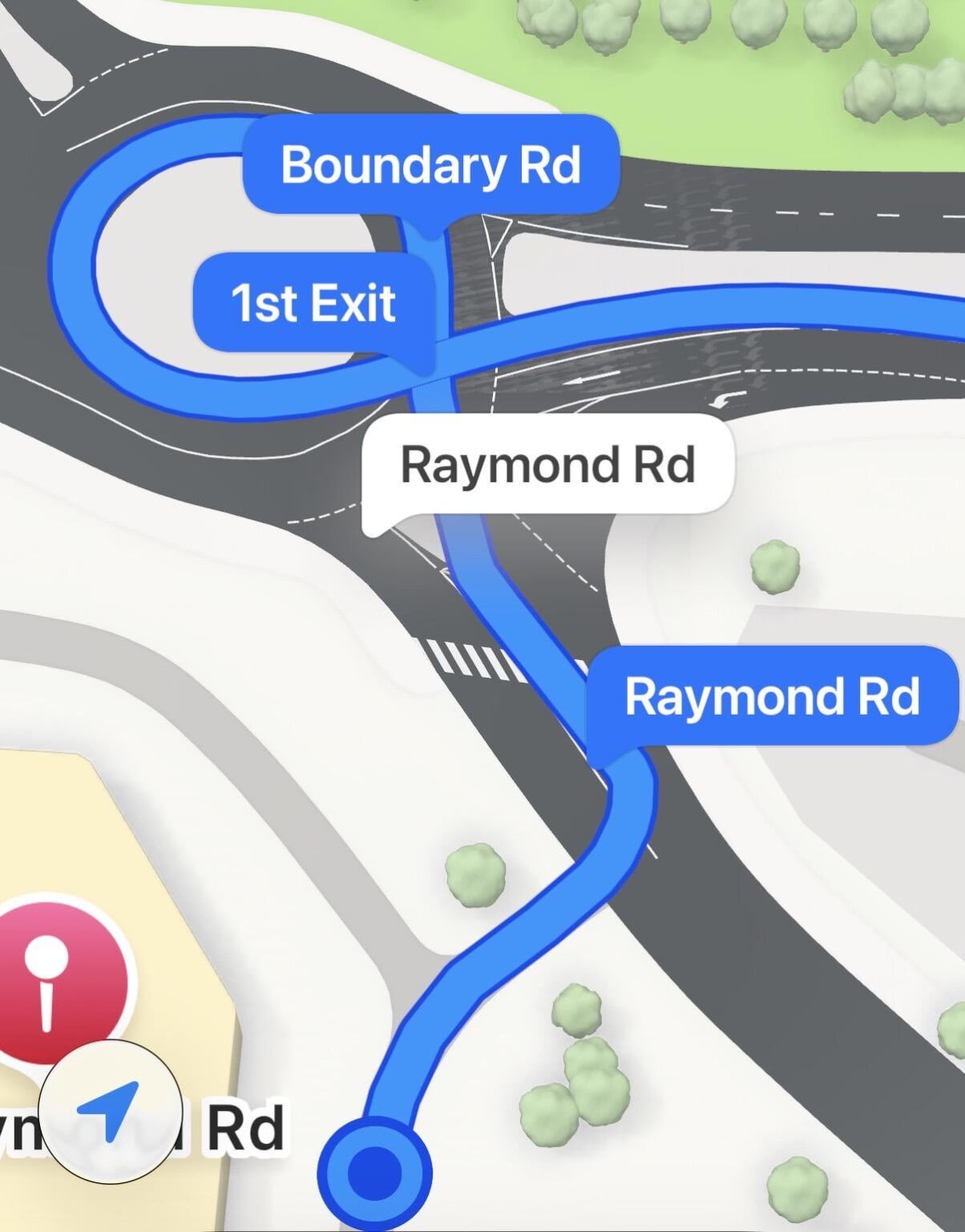 Taking the 1st exit the long way?