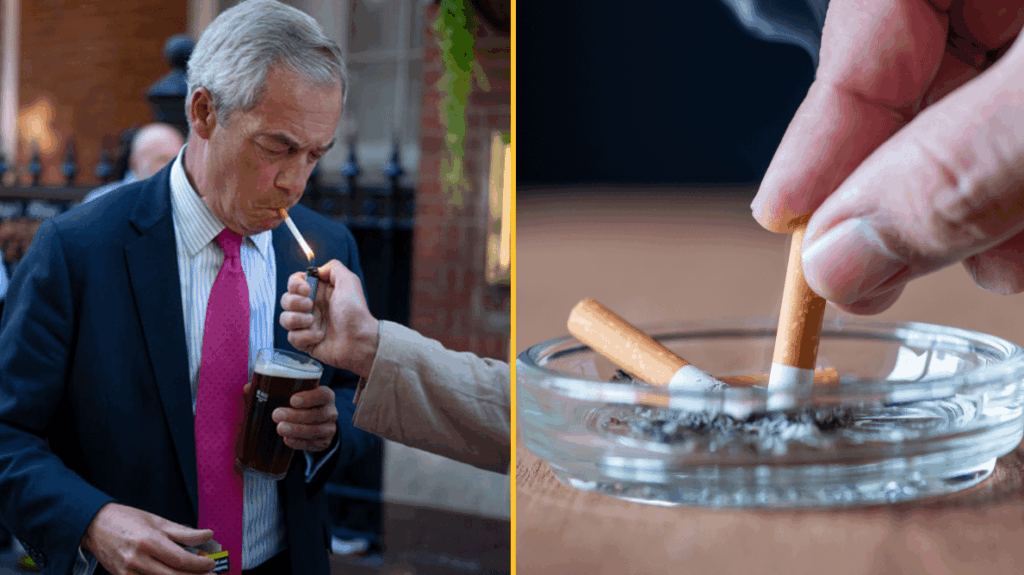Nigel Farage pledges to repeal ‘idiotic’ smoking ban if Reform wins next election
