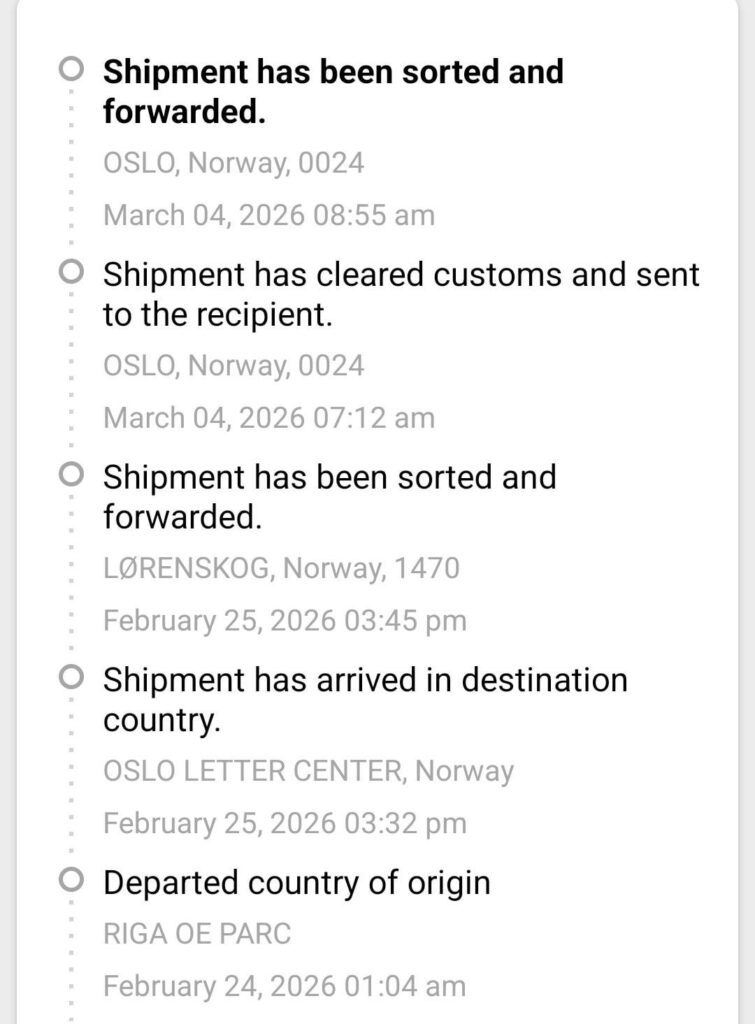 Is this normal for Posten?