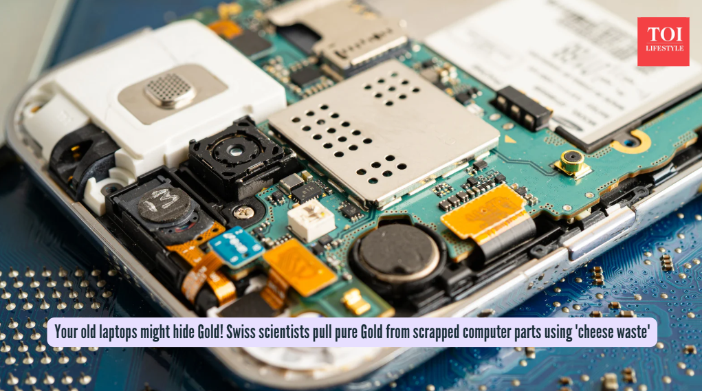 Your old laptops might hide Gold! Swiss scientists pull pure Gold from scrapped computer parts using 'cheese waste'