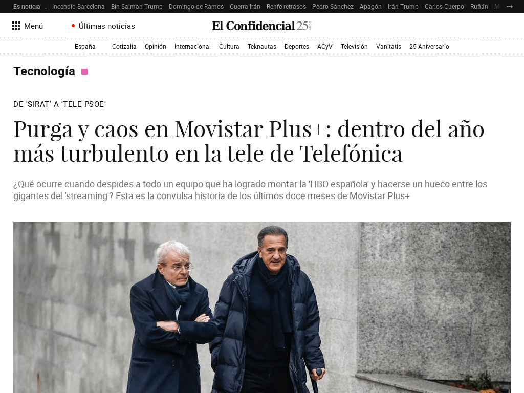 Purge and chaos in Movistar Plus+: within the most turbulent year on Telefónica TV
