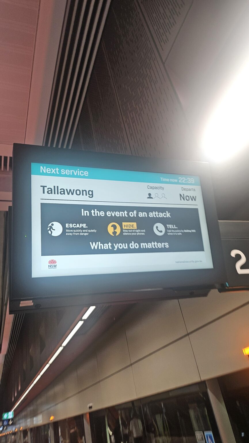This now pops up every so often on the metro screens...