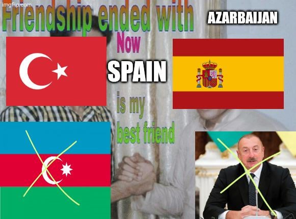 Azarbaijan' s President Aliyev stated that Turkey and Israel are close friends of Azarbaijan(2025)