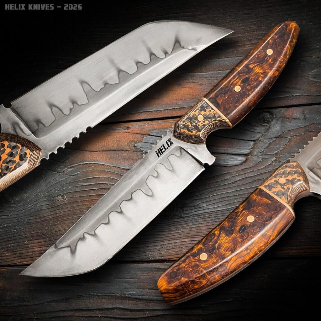 I made the knife, putting quite a few hours of manual labor into it.