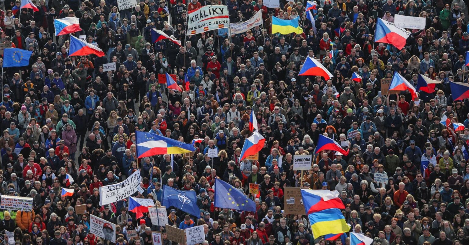 Czechs rally in country's largest anti-government protest since 2019