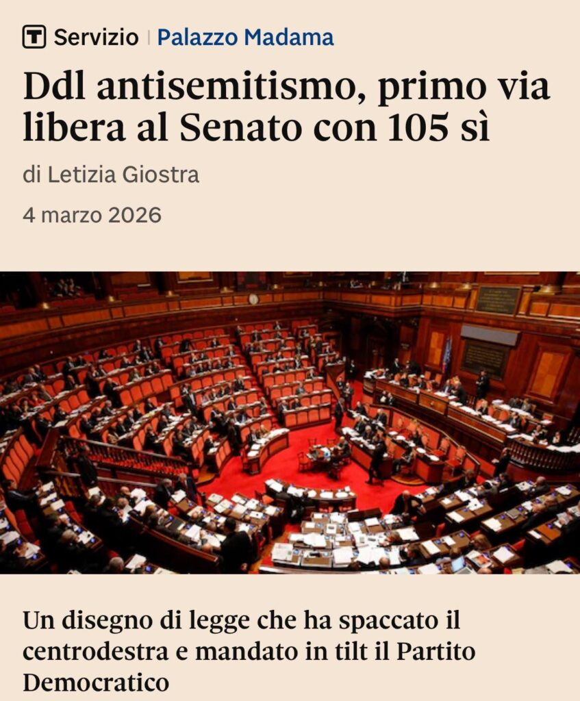 Anti-Semitism bill: the text passes to the Senate